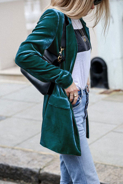 Damen Blazer Langärmlig Elegant