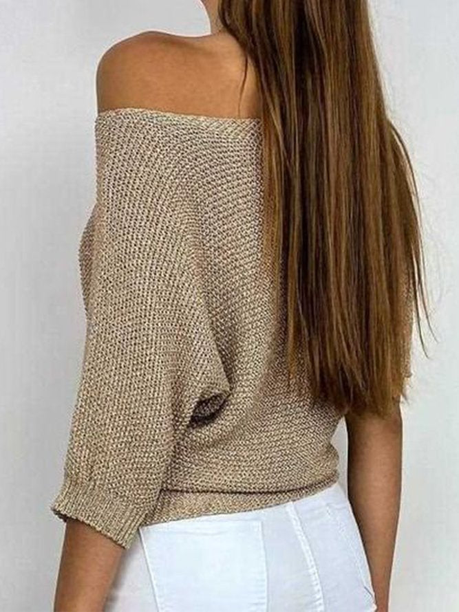 Damen Strickpullover Lang aus Charme Wolle