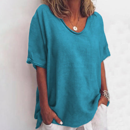 Damen Sommerbluse Leicht Atmungsaktiv