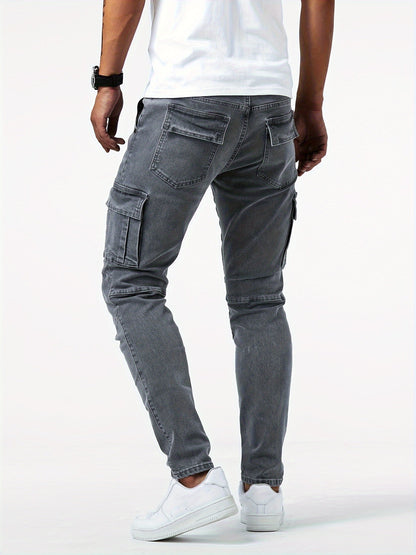 Herren Cargo-Hose Stretch Elastisch Bequem
