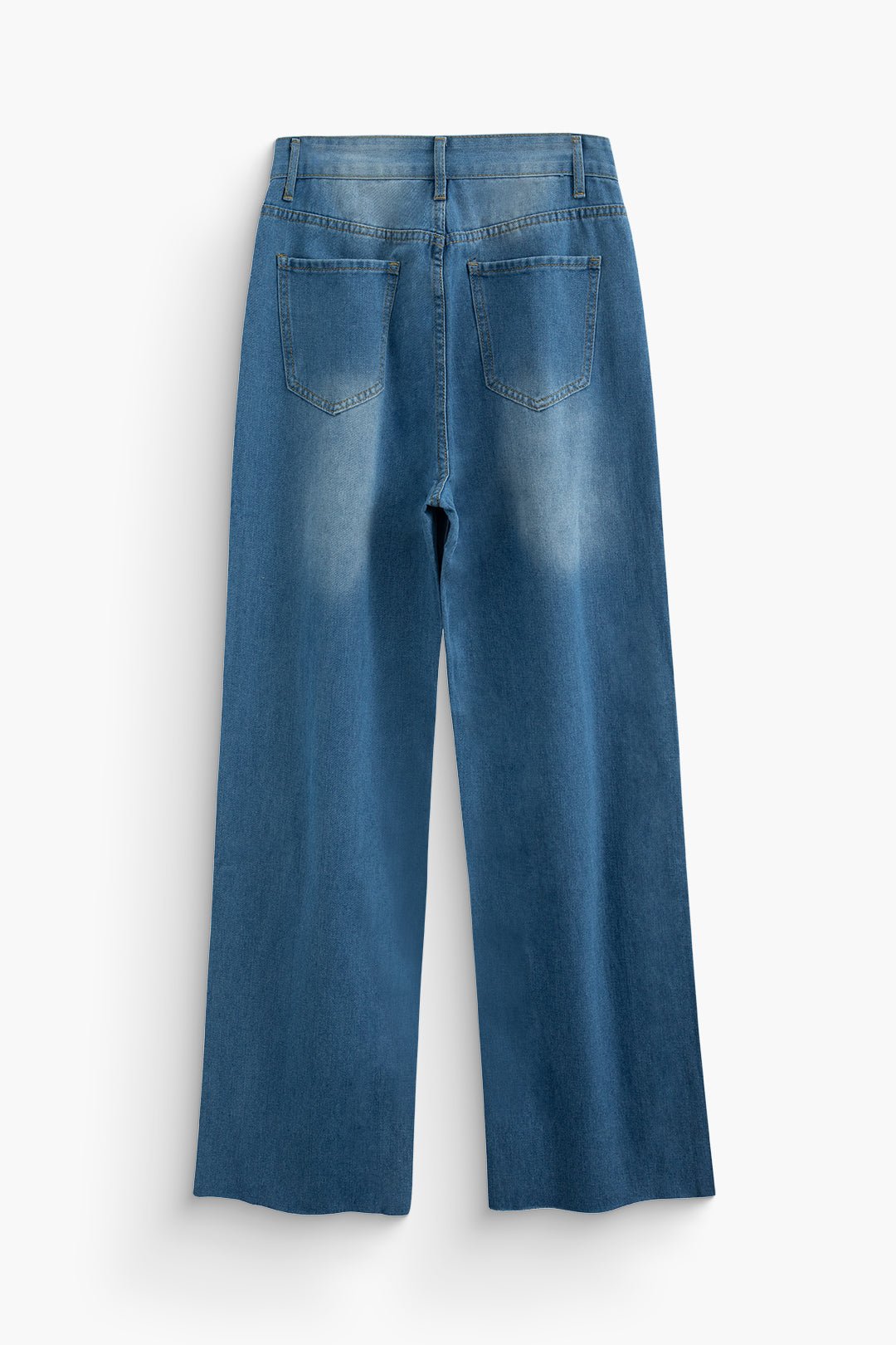 Damen Hochtaillen-Jeans Vintage-Look Hochwertig