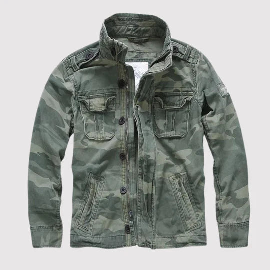 Outdoor-Jacke Mit Reißverschluss und Taschen Wasserdicht