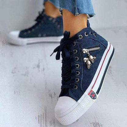 Damen Jeansschuhe Lässig Chic