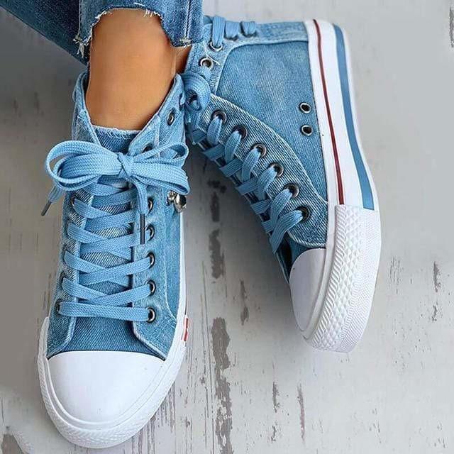 Damen Jeansschuhe Lässig Chic