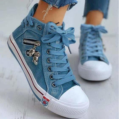 Damen Jeansschuhe Lässig Chic