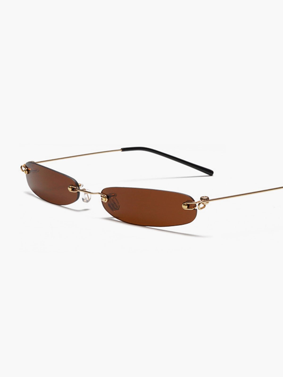 Damen Sonnenbrille Randlos Minimalistisch Modern
