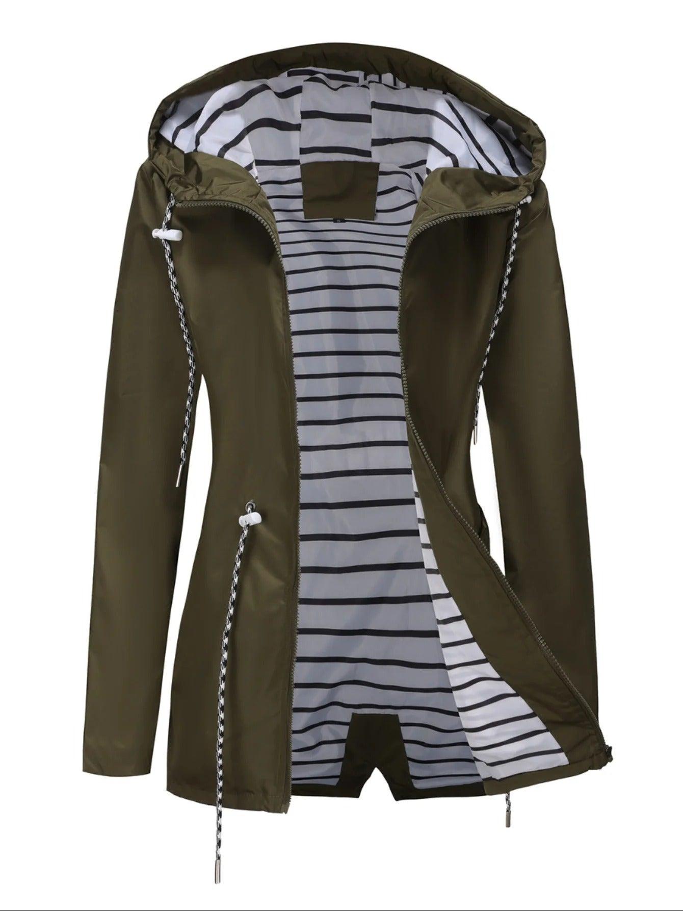 Damen Wetterfestem Mantel Komfort Stil