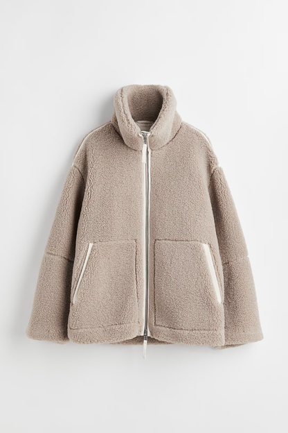 Damen Winterjacke Alpaka Fleece Warm - Norvielle