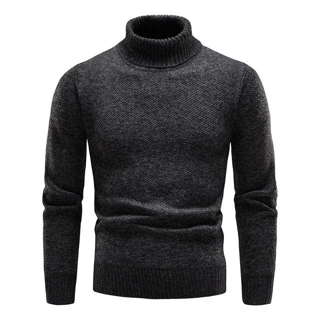 Herren Rollkragenpullover Merino-Wolle - Norvielle