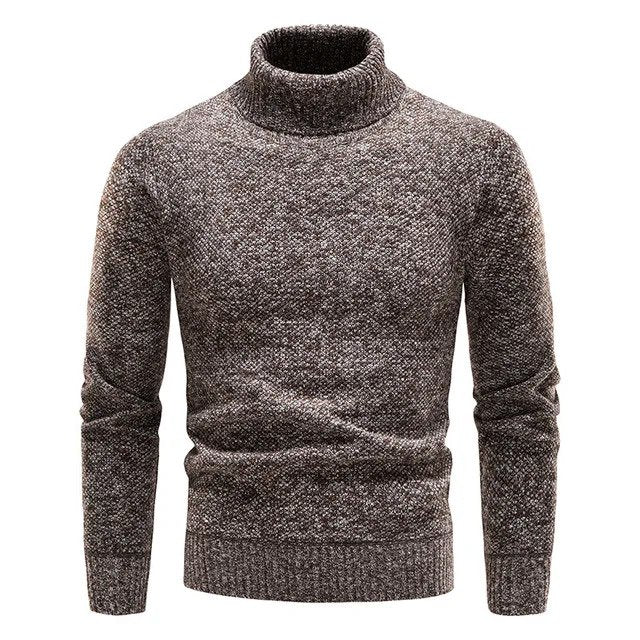 Herren Rollkragenpullover Merino-Wolle