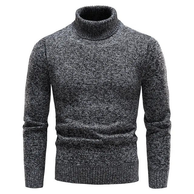 Herren Rollkragenpullover Merino-Wolle