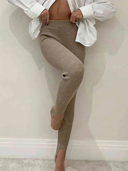 Clara | Gerippte Mid-Waist-Leggings – Komfort und Stil für Jeden Tag Zendoo.de