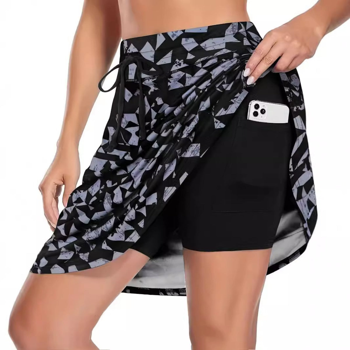 Heidi Mode Damen 2-teilige Shorts Bedruckt