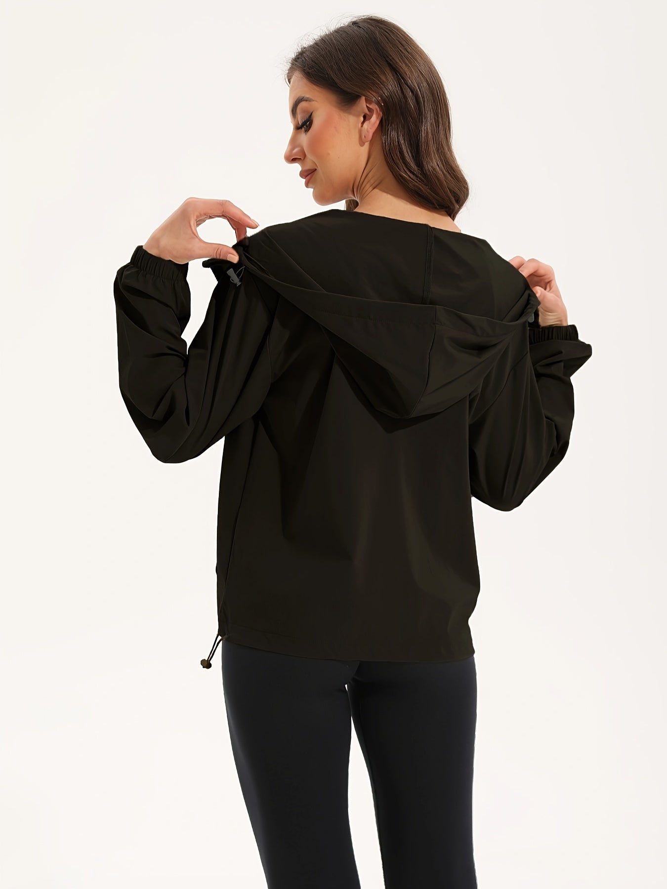 Damen Sportjacke Wasserabweisend Kapuze