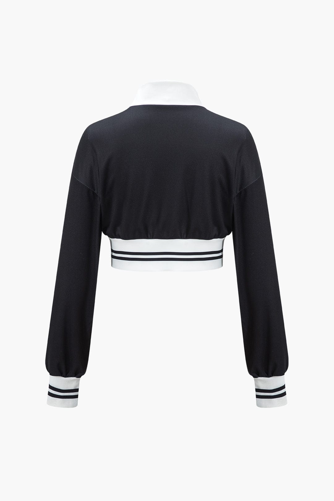 Sportliches Damen Zweiteiler Set Cropped Jacke und weite Hose