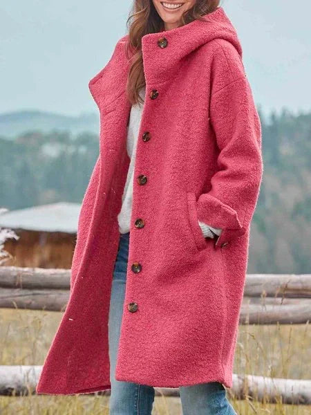 Damen Wintermantel Elegant Lang