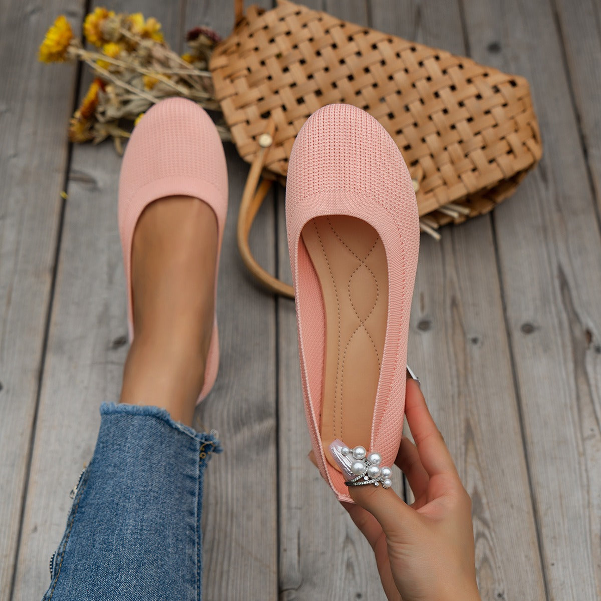Damen Orthopädische Slip-On Schuhe Bequem