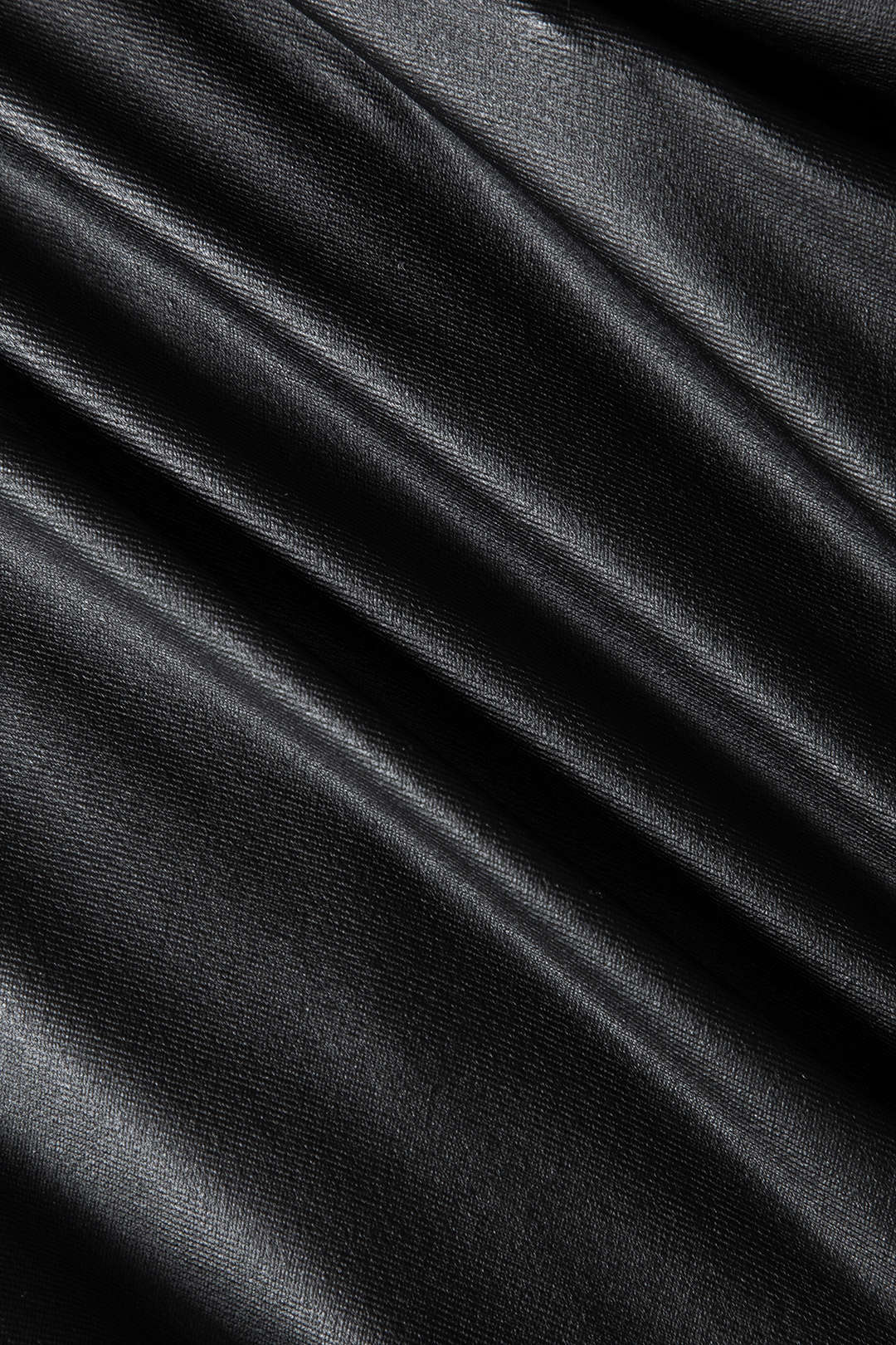 Kunstleder Minirock Damen Asymmetrisch
