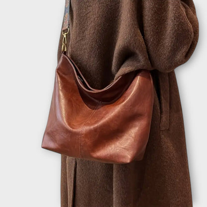 Damenhandtasche Leder Vintage Stil Braun