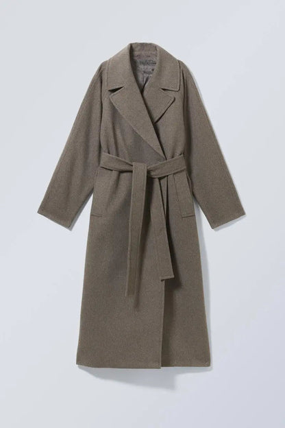 Emilia | Langer Wollmantel im Oversize-Stil Zendoo.de