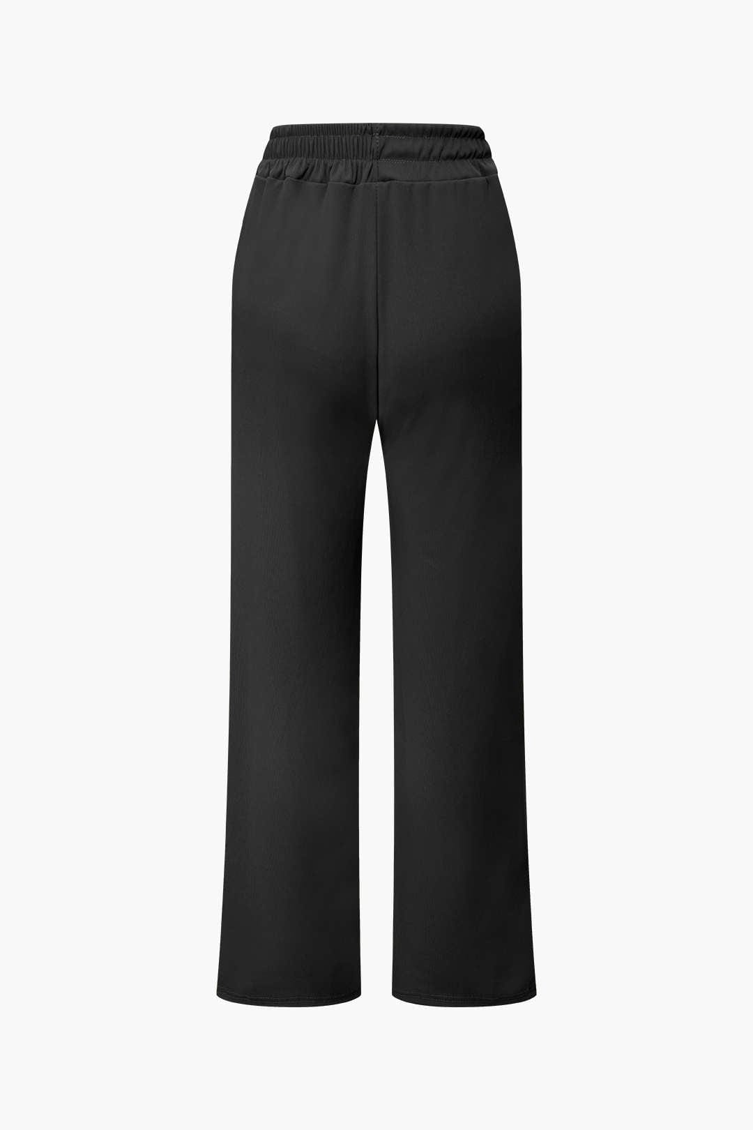 Damen Zweiteiler Asymmetrisch Weite Hosen Set