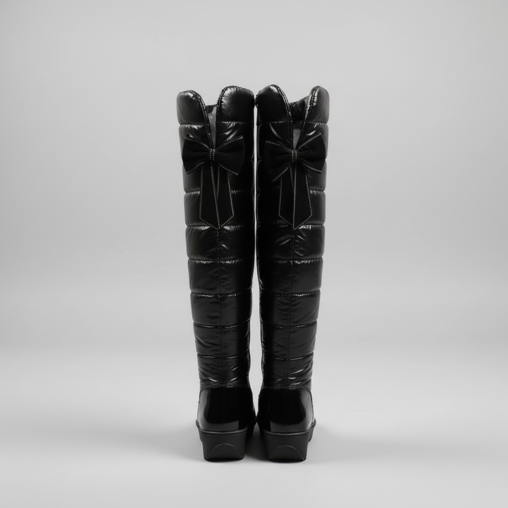 Damen Overknee Stiefel Gefüttert Warm