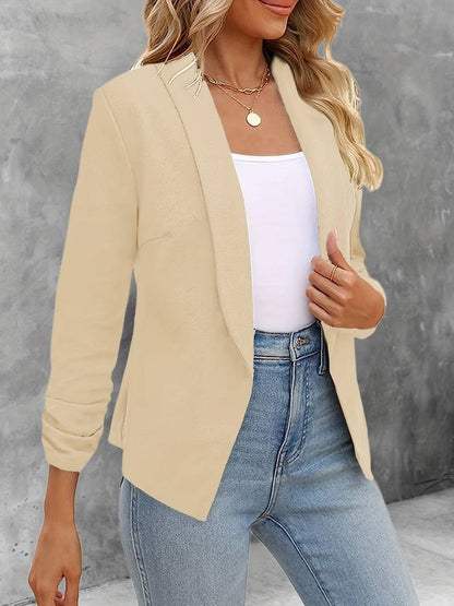 Damen Blazer Offene Vorderseite Modern