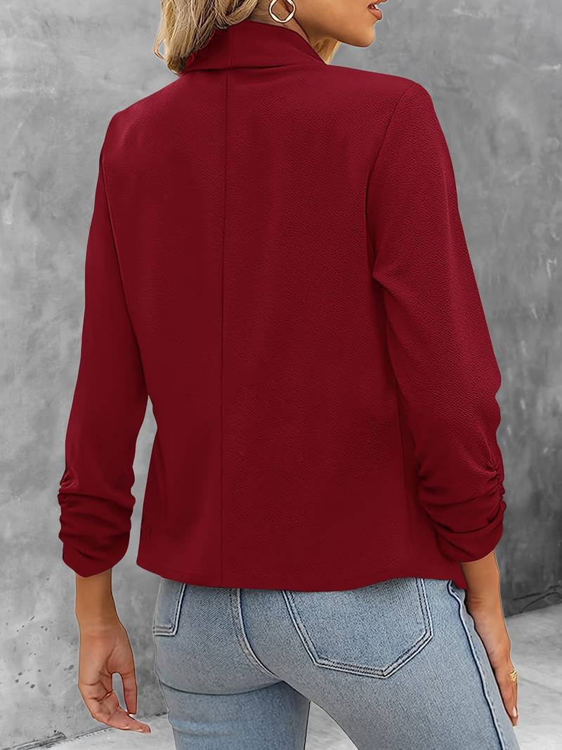Damen Blazer Offene Vorderseite Modern