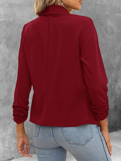 Damen Blazer Offene Vorderseite Modern