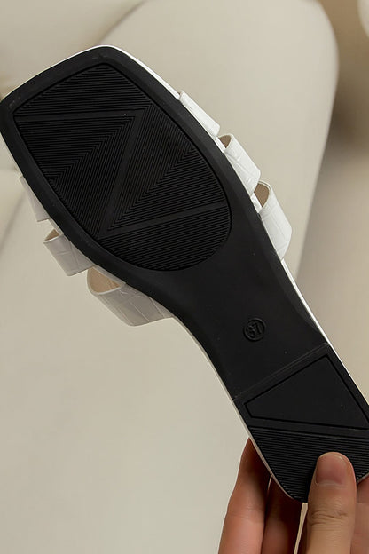 Damen Slides Kroko Optik