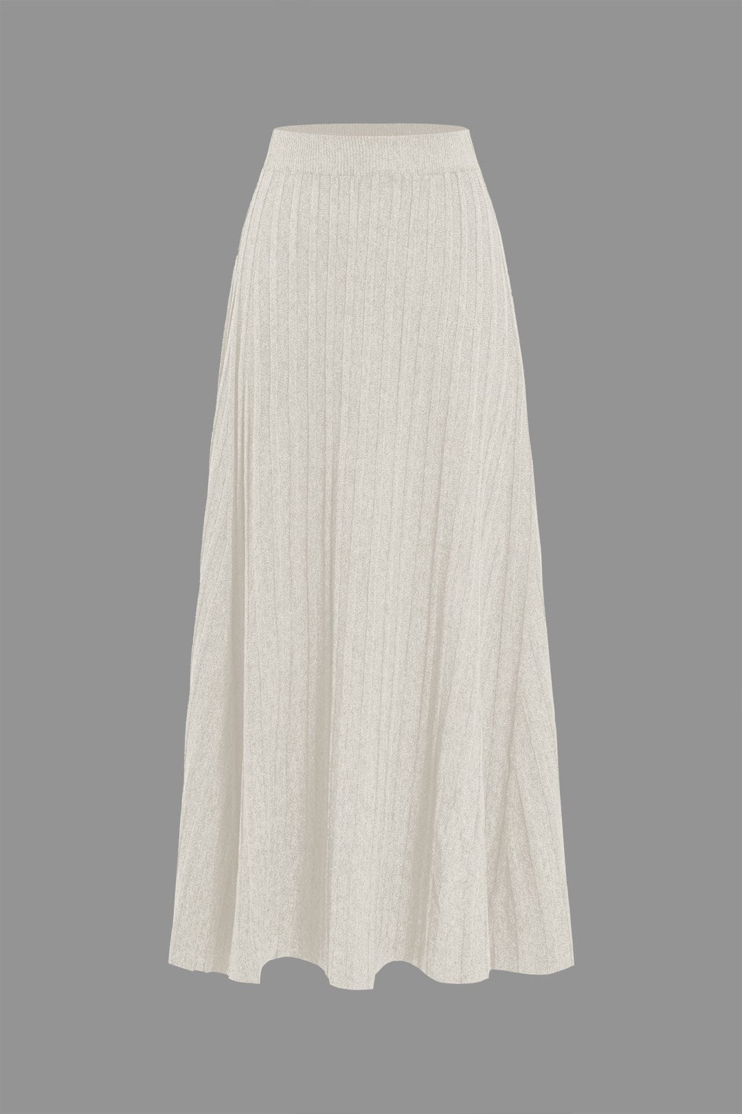 Damen Midirock Plissee Elastisch