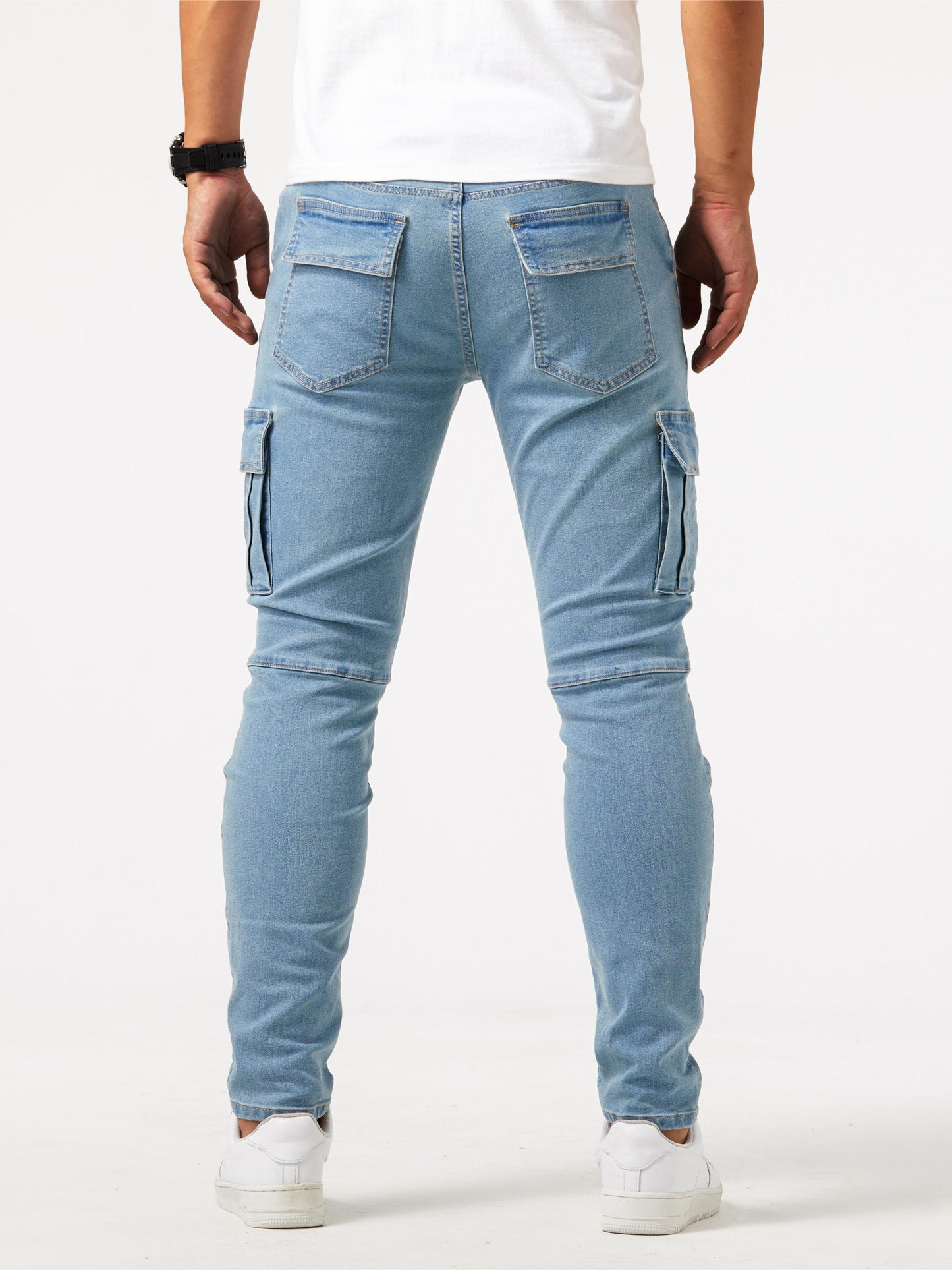 Herren Cargo-Hose Stretch Elastisch Bequem