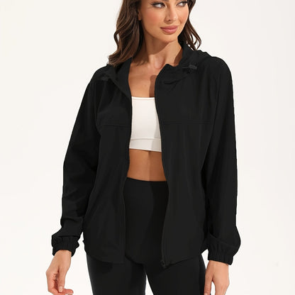 Damen Sportjacke Wasserabweisend Kapuze