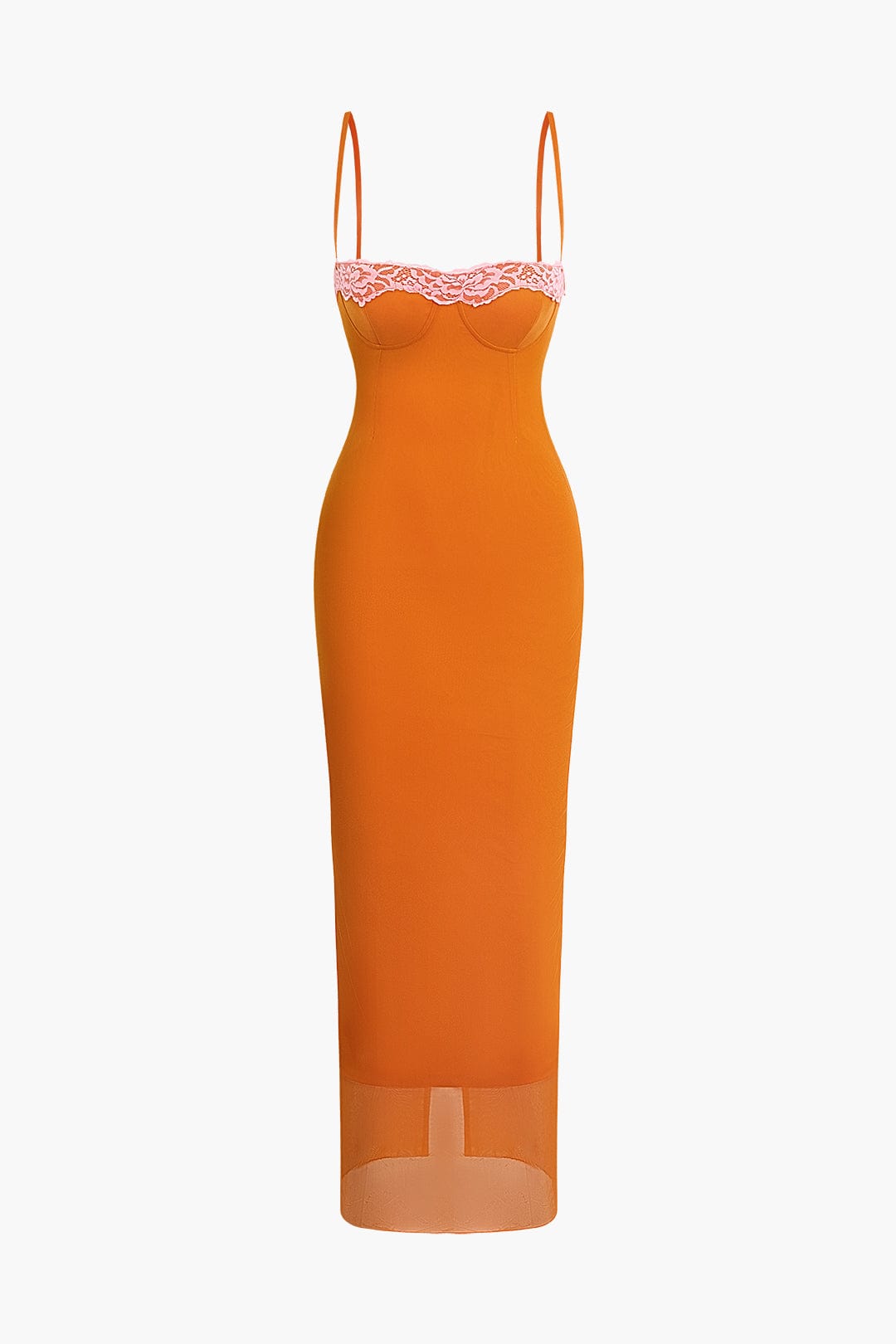 Damen Midi-Robe mit Camisole-Oberteil