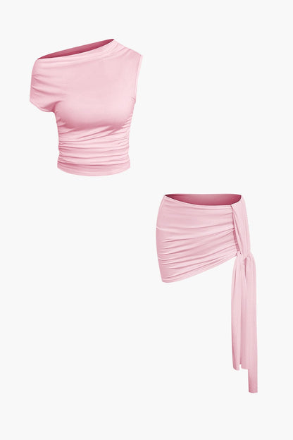 Damen One-Shoulder- mit Minirock