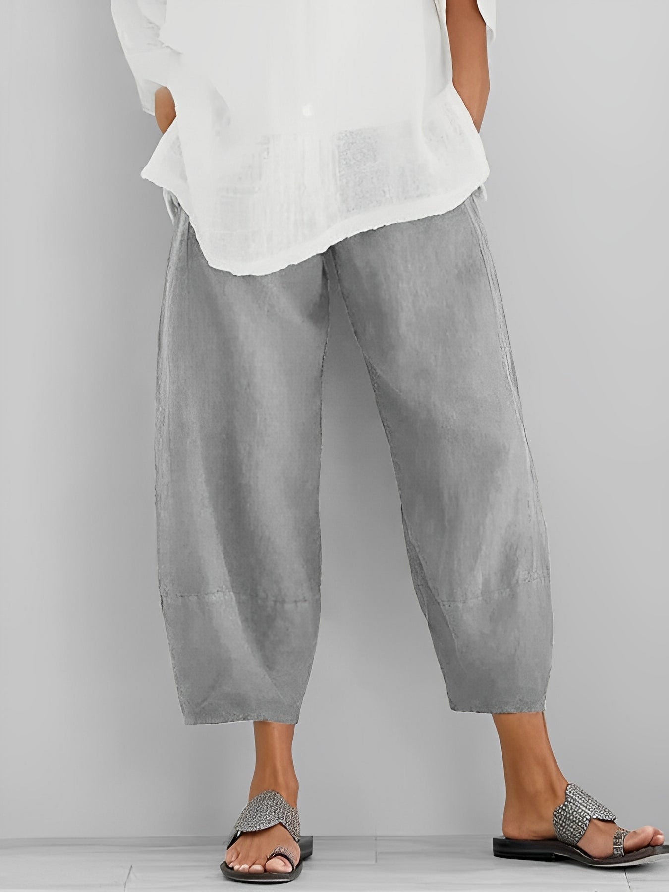Bequeme Damen Leinenhose Lässig Sommer