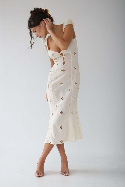 Damen Hochzeitskleid Midi Länge Elegant