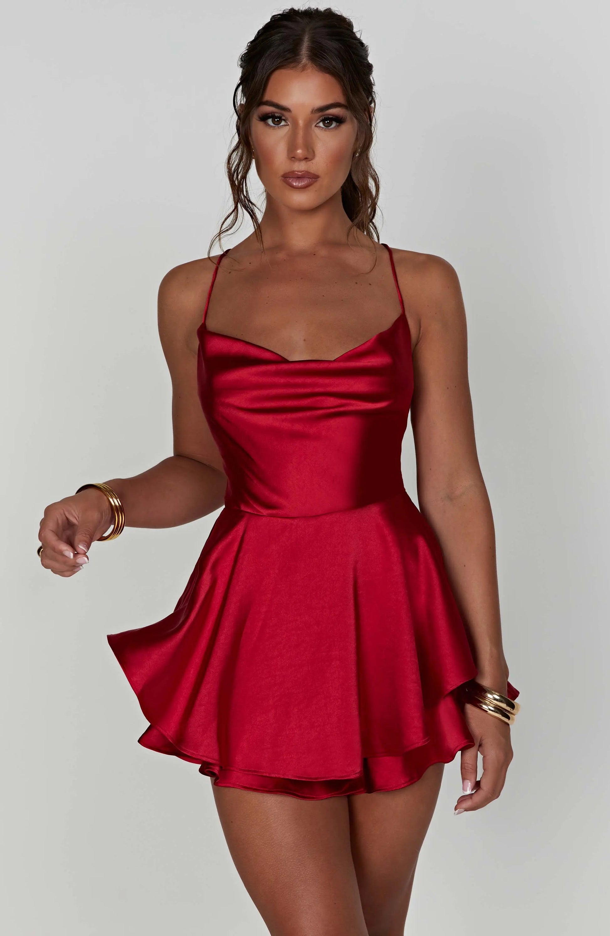 Emilia | Satin Mini Dress Zendoo.de