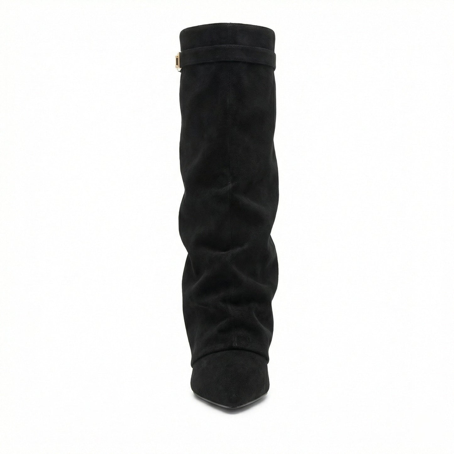 Damen Stiefel Wildleder Braun Heidi Stil