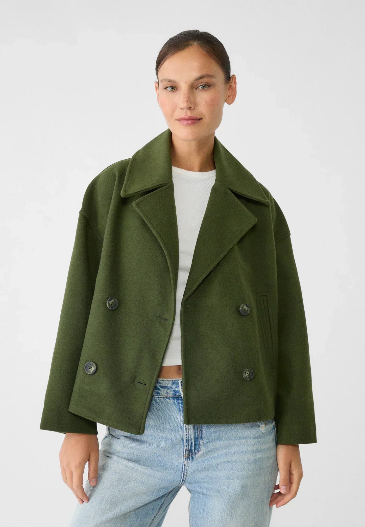 Damen Kurzjacke Slim Fit Klassisch