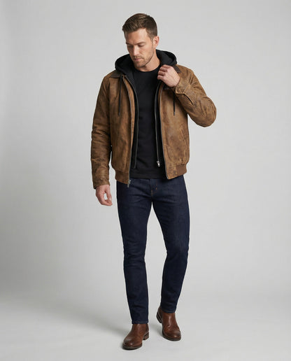 Herren Outdoor-Jacke Wasserdicht Mit Kapuze