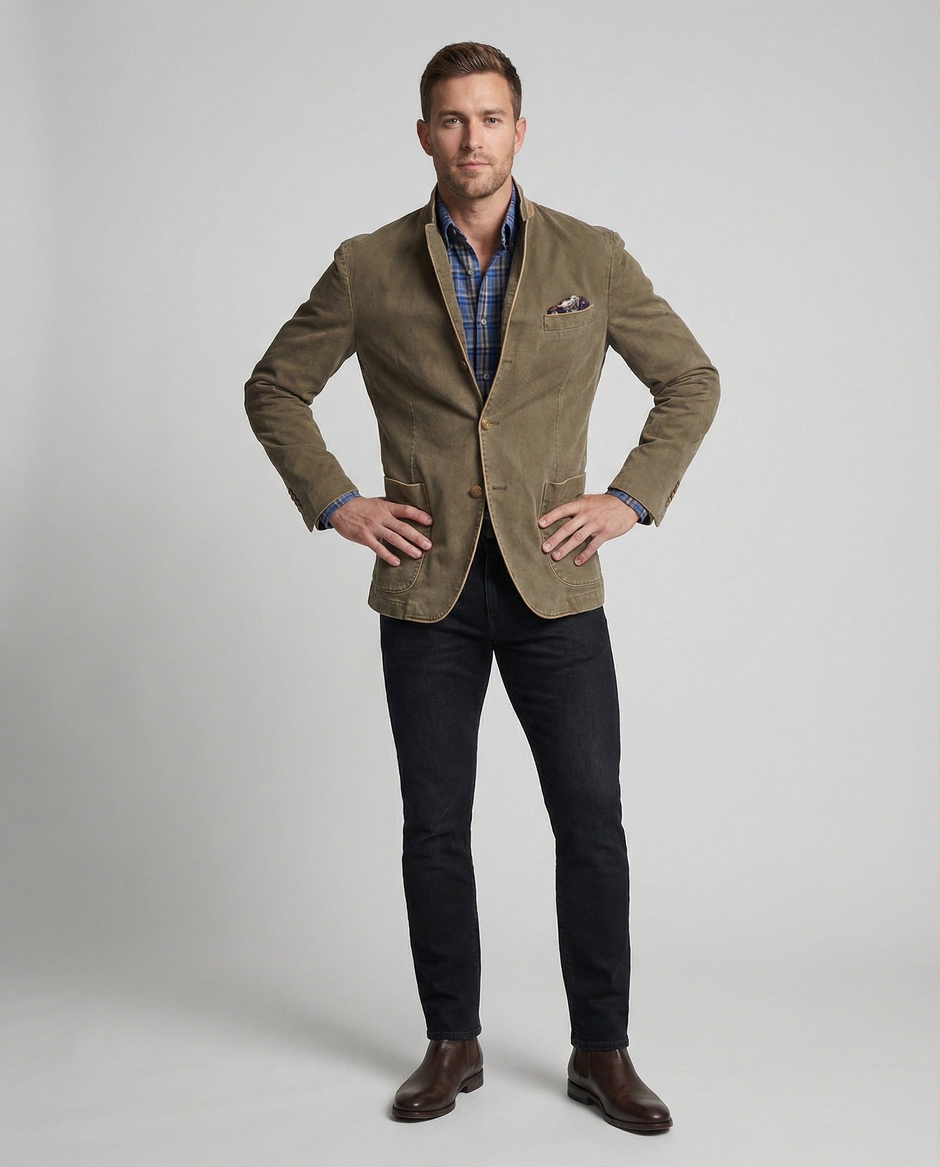 Herren Blazer Cord Modern Slimfit - Norvielle