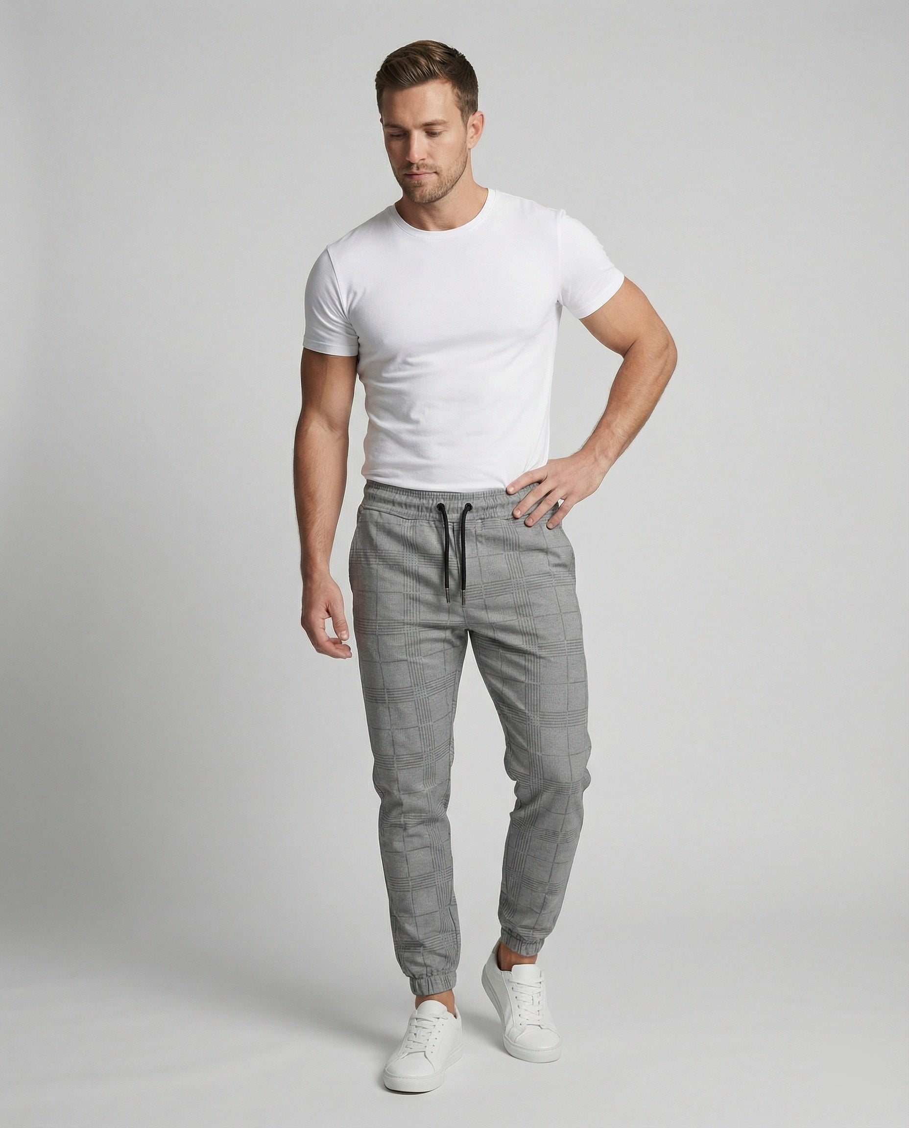 Weiche Damen-Jogginghose Bequem Baumwolle Schwarz - Norvielle