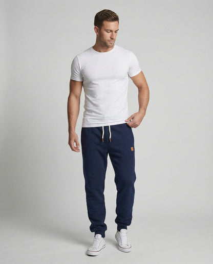 Herren Jogginghose Stretch Bequem Schwarz - Norvielle
