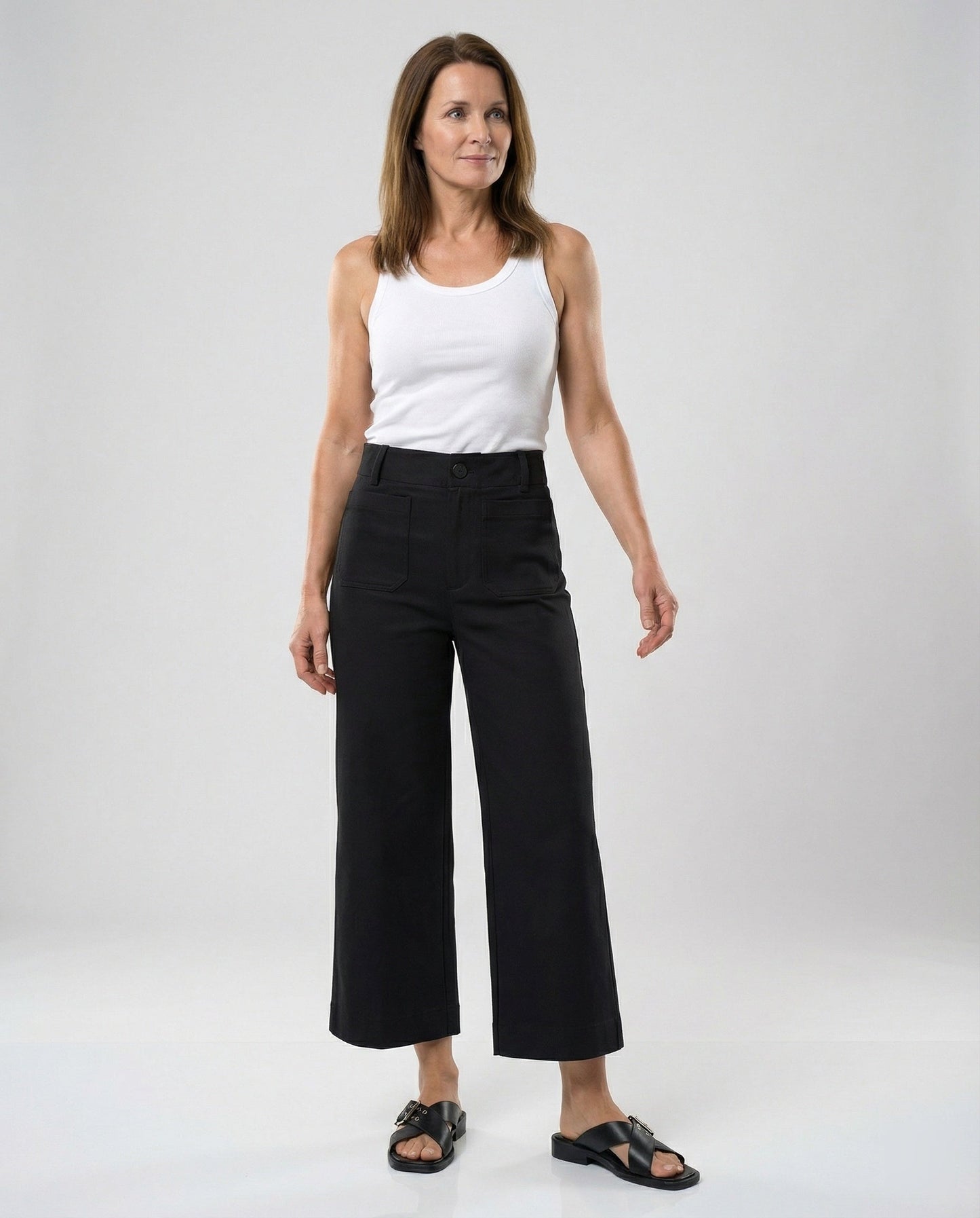 Damen Weite Hose Bequem Modischer Schnitt