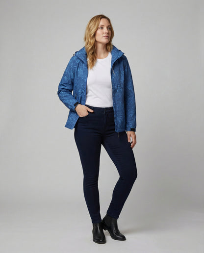 Wasserdichte Windjacke mit Verstellbarer Kapuze und Reißverschluss