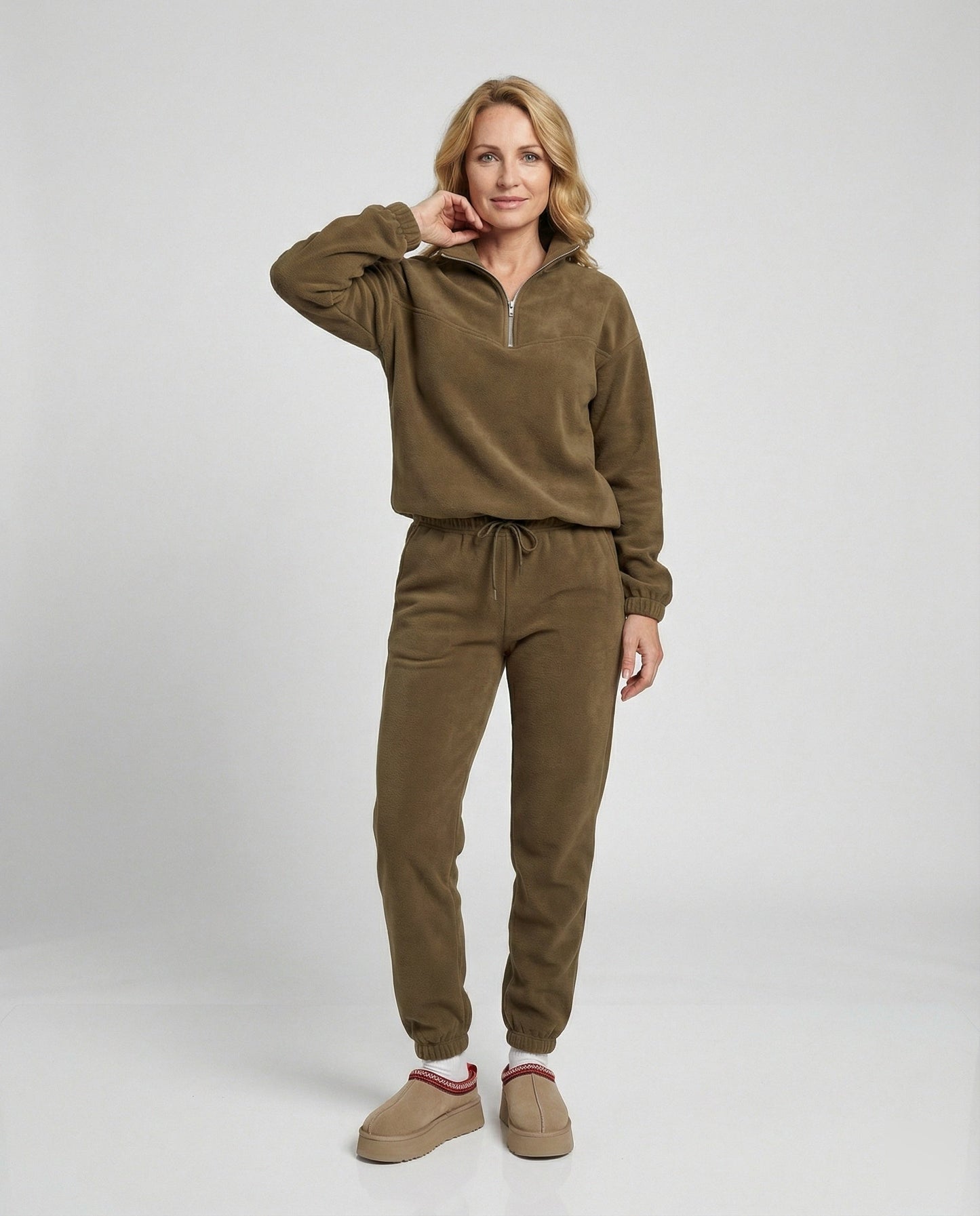 Damen Sportanzug Stehkragen Modern