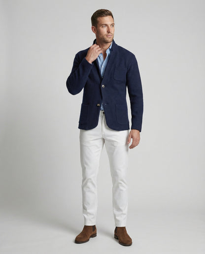 Herren Strickjacke Slim Fit Elegantes Design