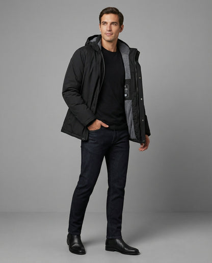 Herren Wintermantel Modern Wasserdicht