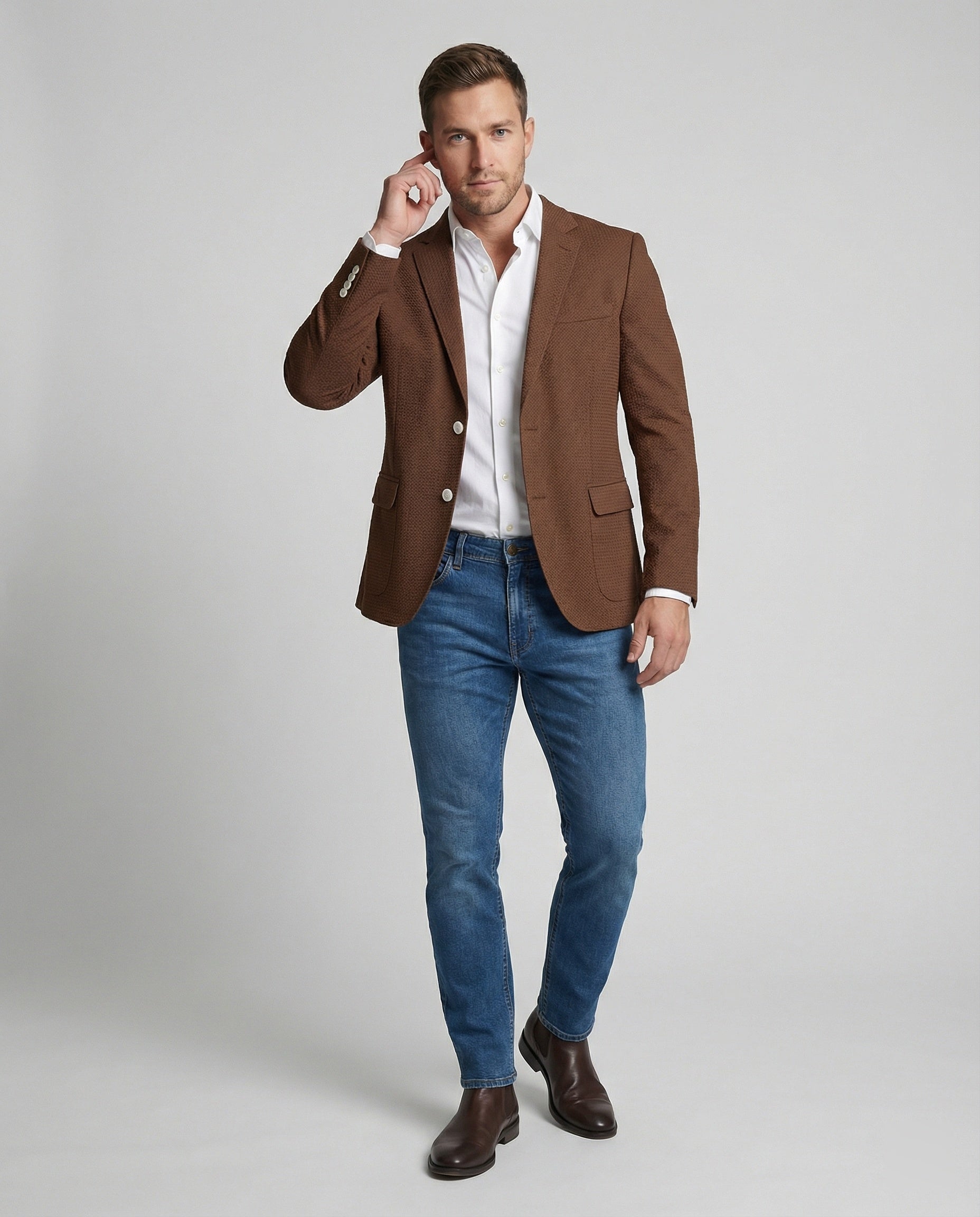 Herren Slim-Fit Blazer Modern Schlank - Norvielle